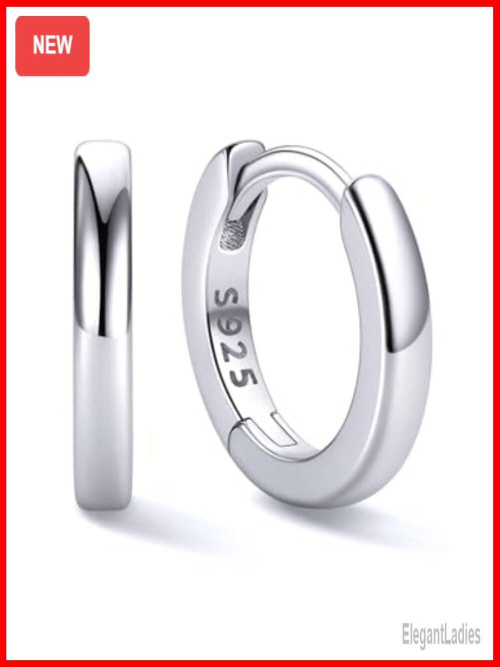 925 Sterling Silver Huggie Hoop Earrings Hypoallergenic Tiny Small Hoops